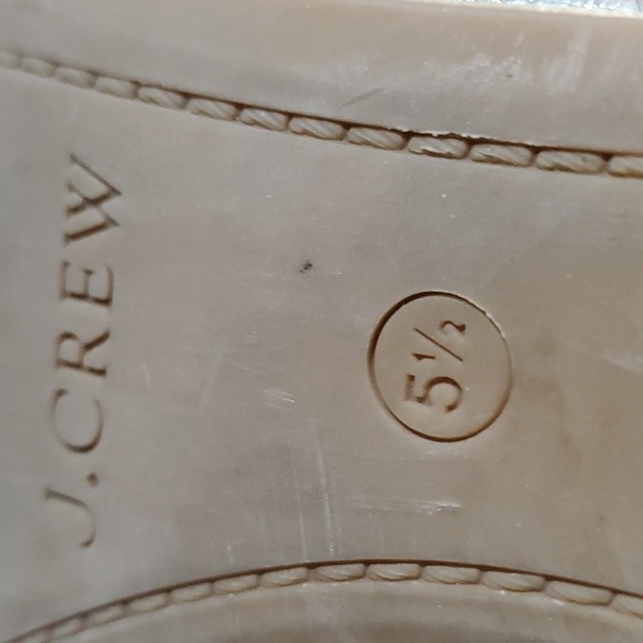 J CREW FLATS CECE BALLET METALLIC PLATINUM SILVER SHIMMER SHOES - Picture 10 of 11